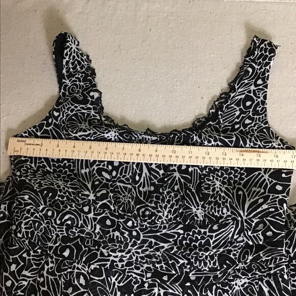 Sigrid Olsen Silk Fit & Flare Dress Sz. 8 EUC, Geometric floral Summer Dress - Picture 6 of 9